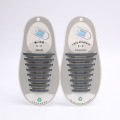 Waterproof custom print high elastic no tie shoelaces silicone shoe laces